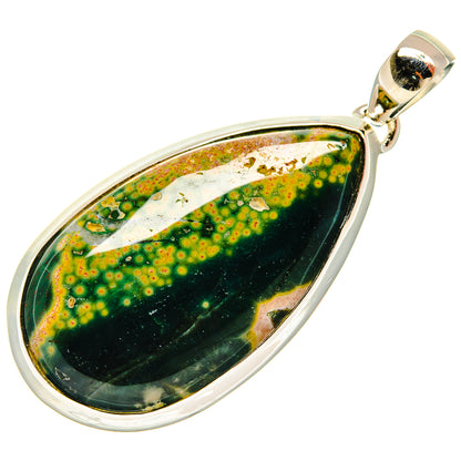 Ocean Jasper Pendants handcrafted by Ana Silver Co - PD26318 - Photo 2