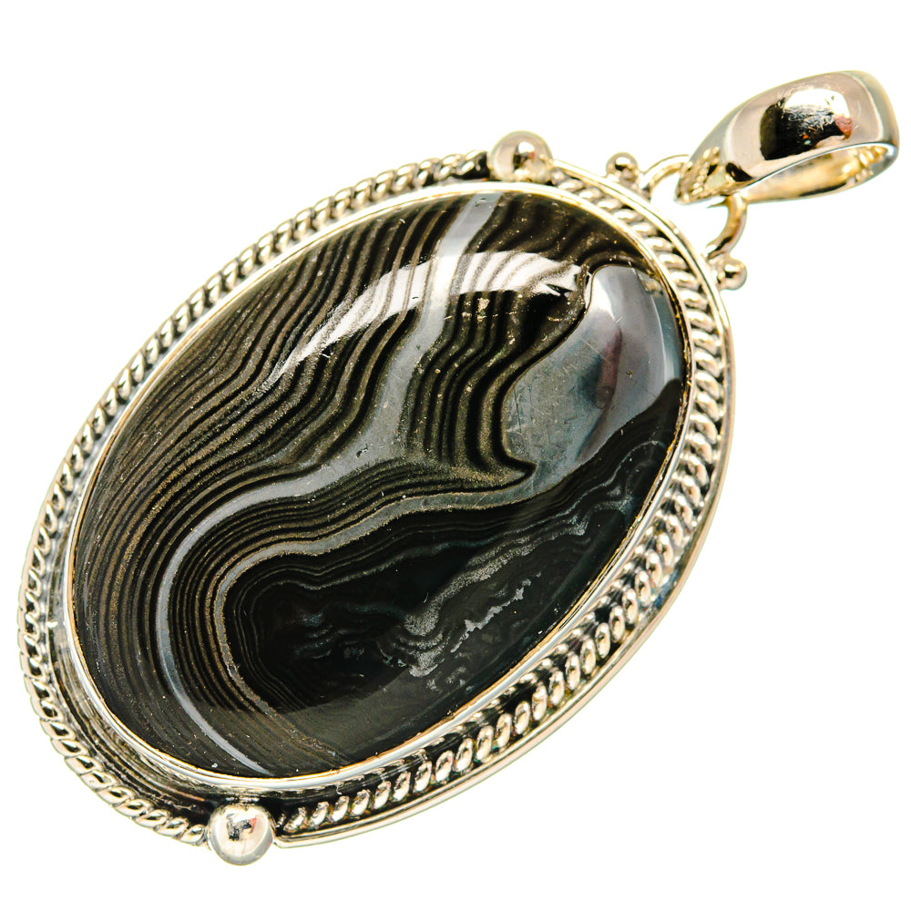 Psilomelane Pendants handcrafted by Ana Silver Co - PD26342 - Photo 2