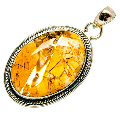 Brecciated Mookaite Pendants handcrafted by Ana Silver Co - PD26348 - Photo 2