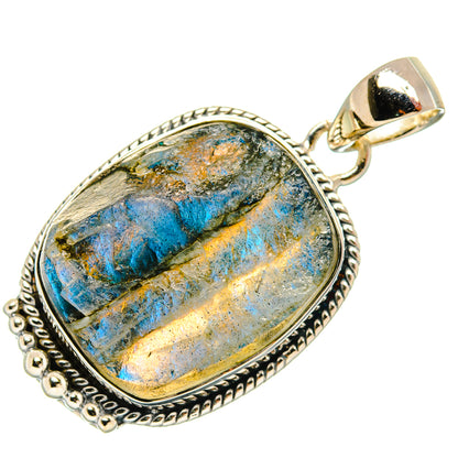 Labradorite Pendants handcrafted by Ana Silver Co - PD26349 - Photo 2