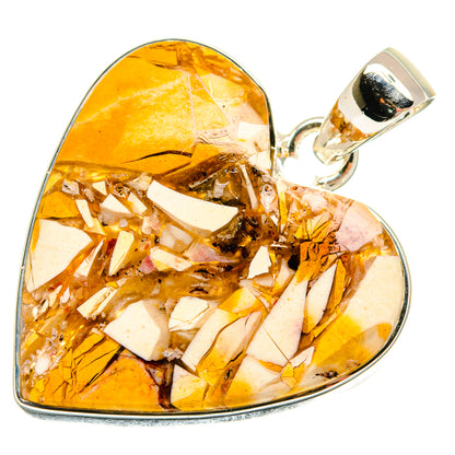 Brecciated Mookaite Pendants handcrafted by Ana Silver Co - PD26362 - Photo 2