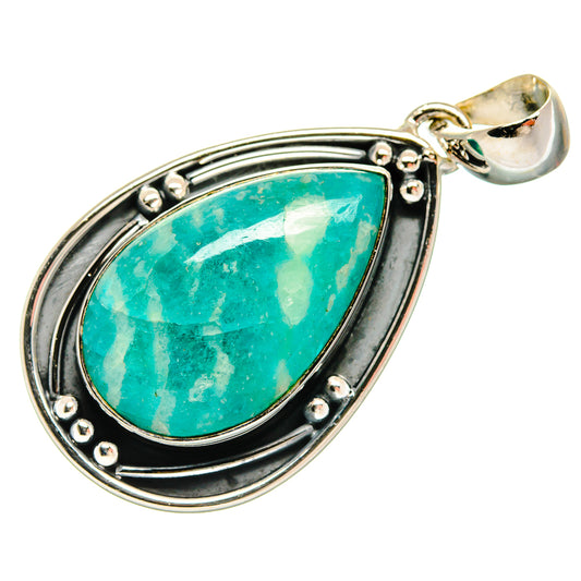 Amazonite Pendants handcrafted by Ana Silver Co - PD26376 - Photo 2