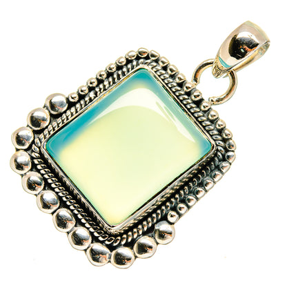 Aqua Chalcedony Pendants handcrafted by Ana Silver Co - PD26382 - Photo 2