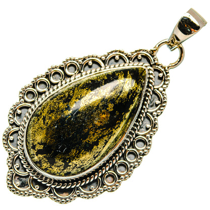 Pyrite Agate Pendants handcrafted by Ana Silver Co - PD26391 - Photo 2