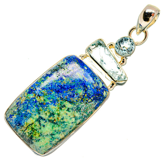 Azurite Pendants handcrafted by Ana Silver Co - PD26400 - Photo 2