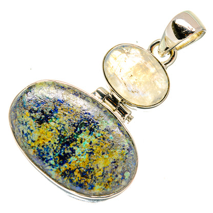 Azurite Pendants handcrafted by Ana Silver Co - PD26407 - Photo 2