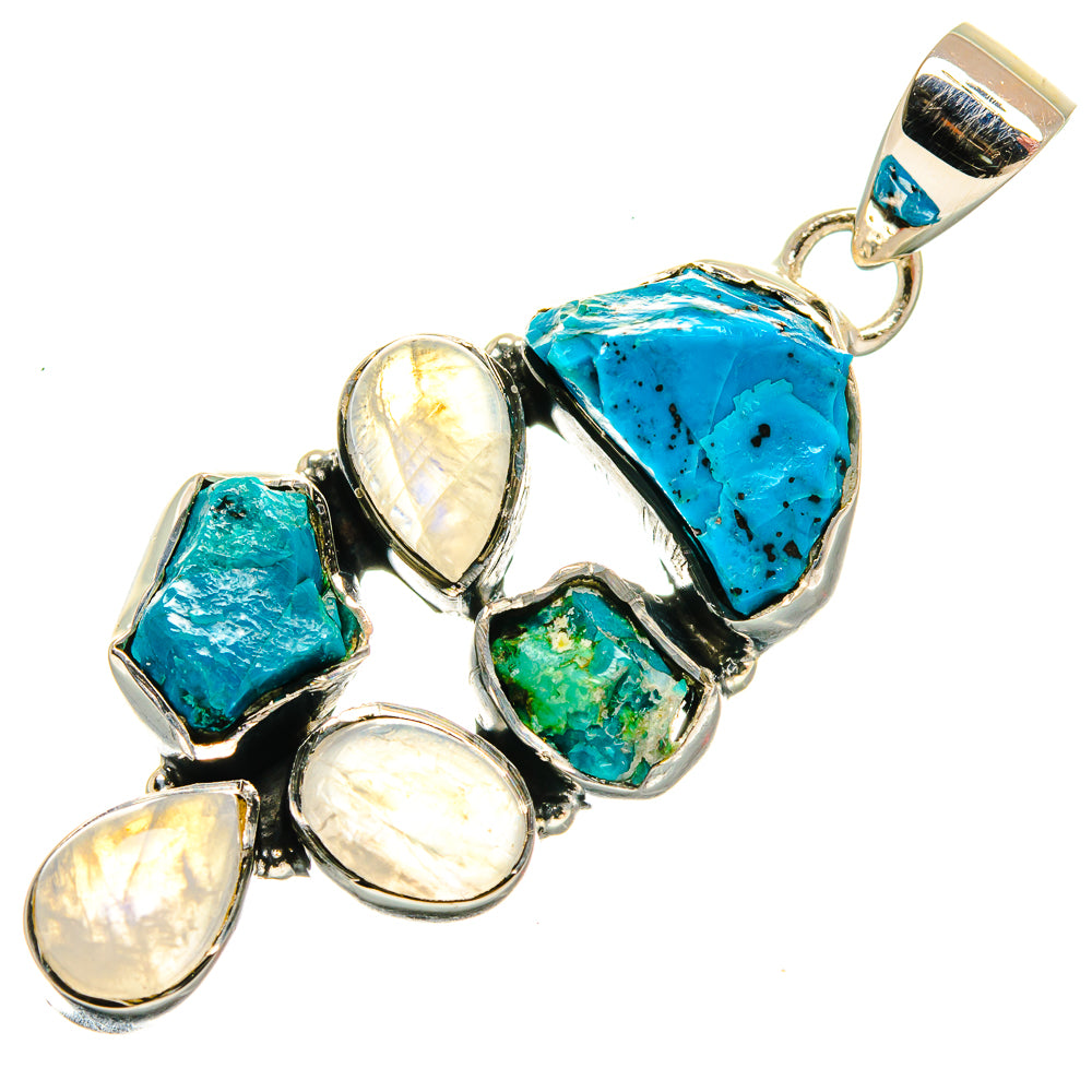 Chrysocolla Pendants handcrafted by Ana Silver Co - PD26417 - Photo 2