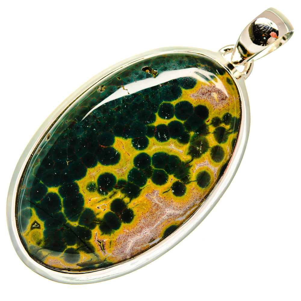 Ocean Jasper Pendants handcrafted by Ana Silver Co - PD26420 - Photo 2