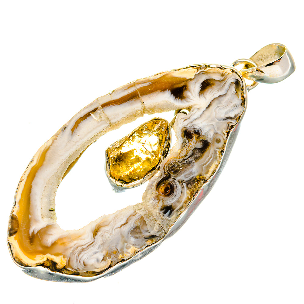 Occo Geode Pendants handcrafted by Ana Silver Co - PD26434 - Photo 2