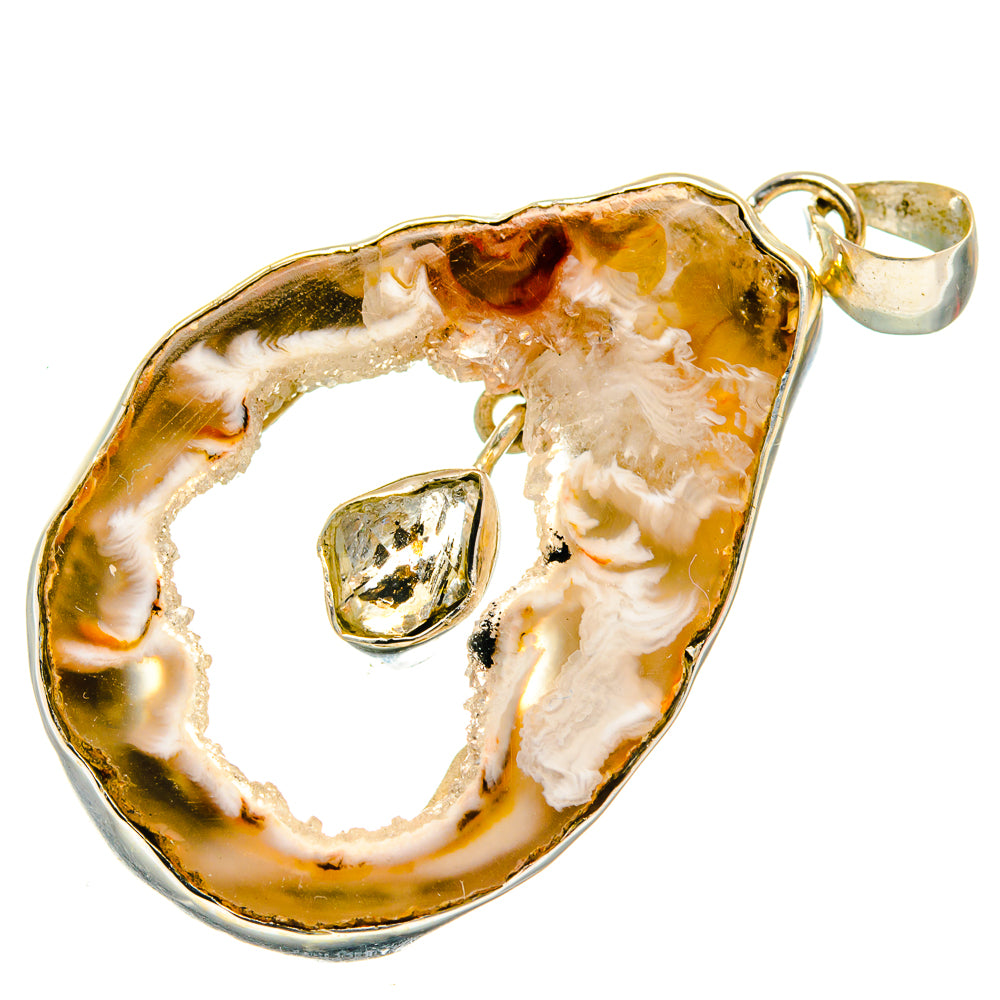 Occo Geode Pendants handcrafted by Ana Silver Co - PD26435 - Photo 2