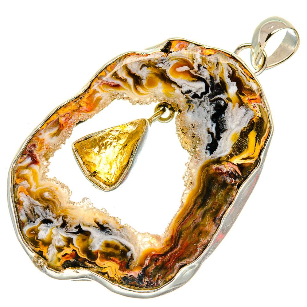 Occo Geode Pendants handcrafted by Ana Silver Co - PD26437 - Photo 2