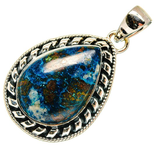 Azurite Pendants handcrafted by Ana Silver Co - PD26447 - Photo 2