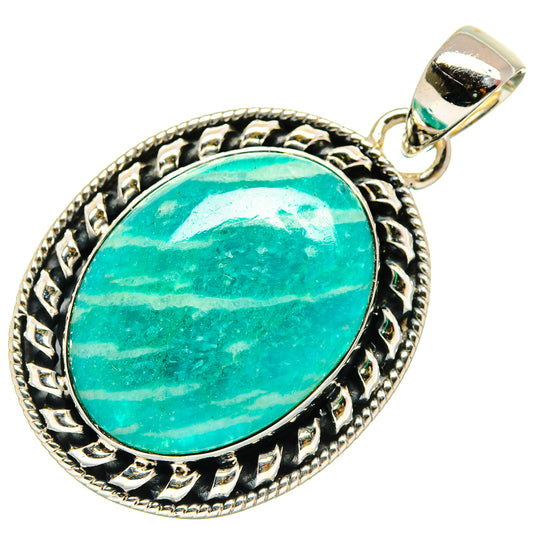 Amazonite Pendants handcrafted by Ana Silver Co - PD26472 - Photo 2