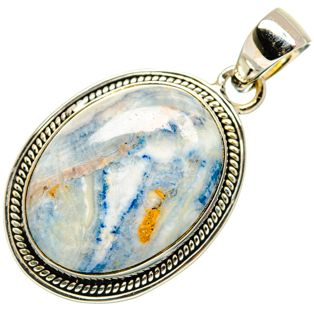 Blue Scheelite Pendants handcrafted by Ana Silver Co - PD26483 - Photo 2