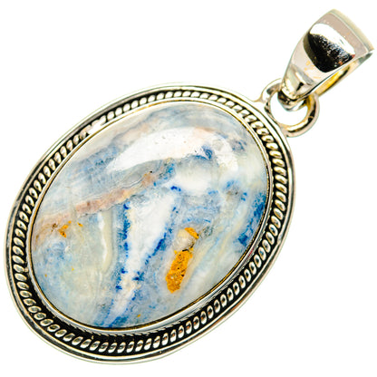 Blue Scheelite Pendants handcrafted by Ana Silver Co - PD26483 - Photo 2