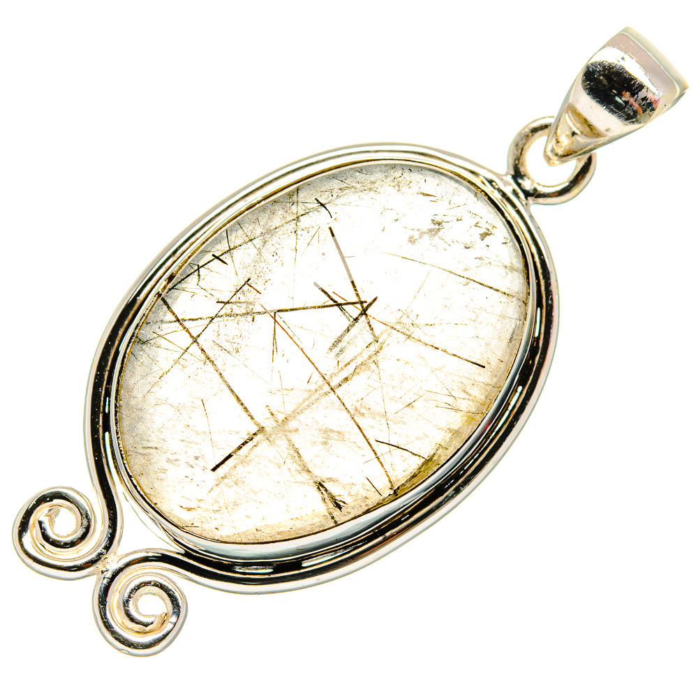 Tourmalinated Quartz Pendants handcrafted by Ana Silver Co - PD26492 - Photo 2