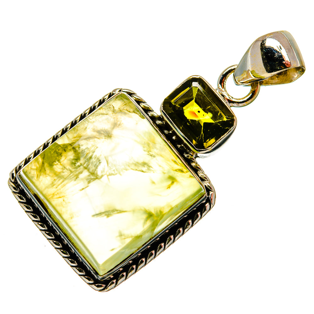 Prehnite Pendants handcrafted by Ana Silver Co - PD26498 - Photo 2