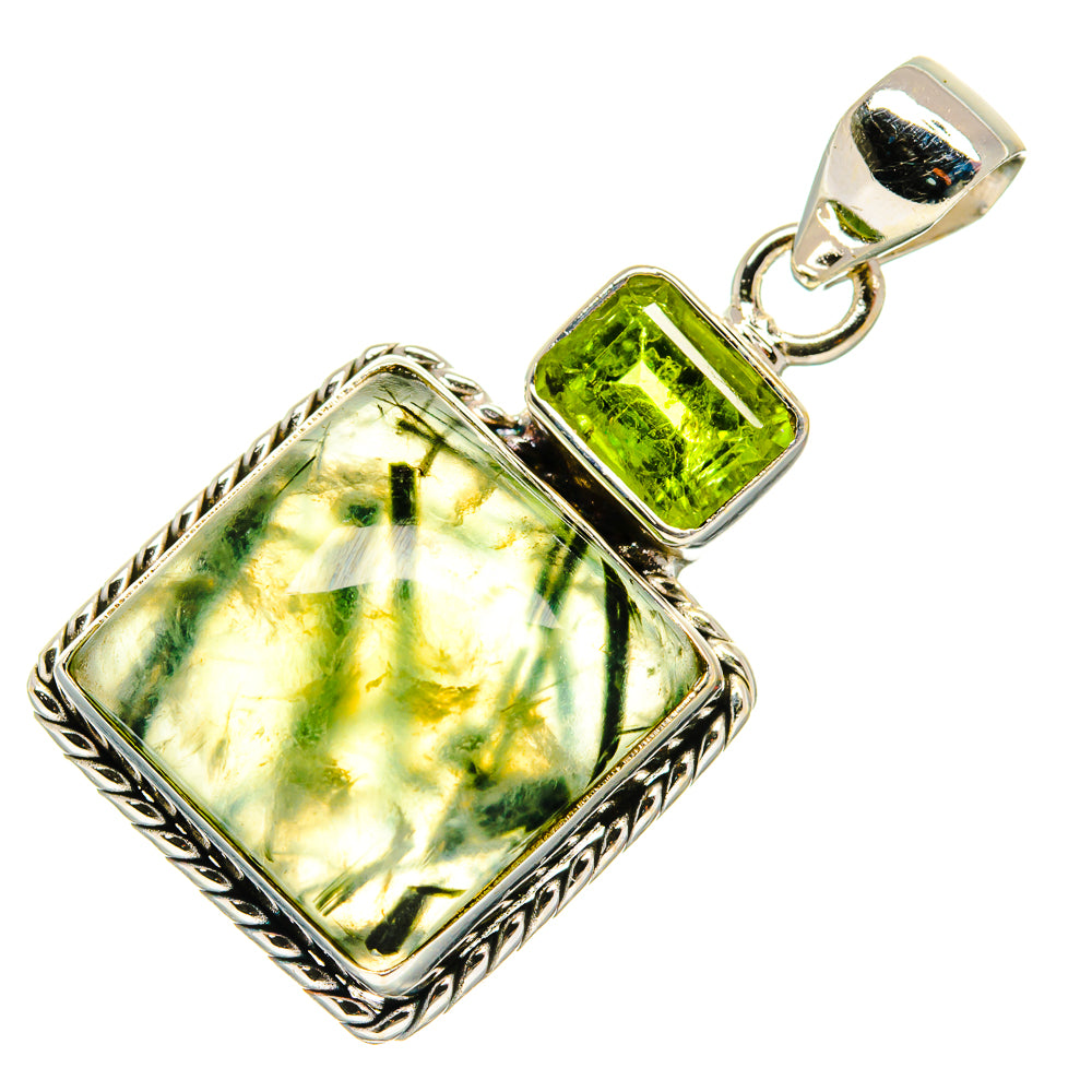Prehnite Pendants handcrafted by Ana Silver Co - PD26499 - Photo 2