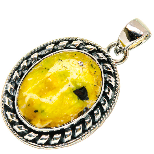 African Green Opal Pendants handcrafted by Ana Silver Co - PD26503 - Photo 2