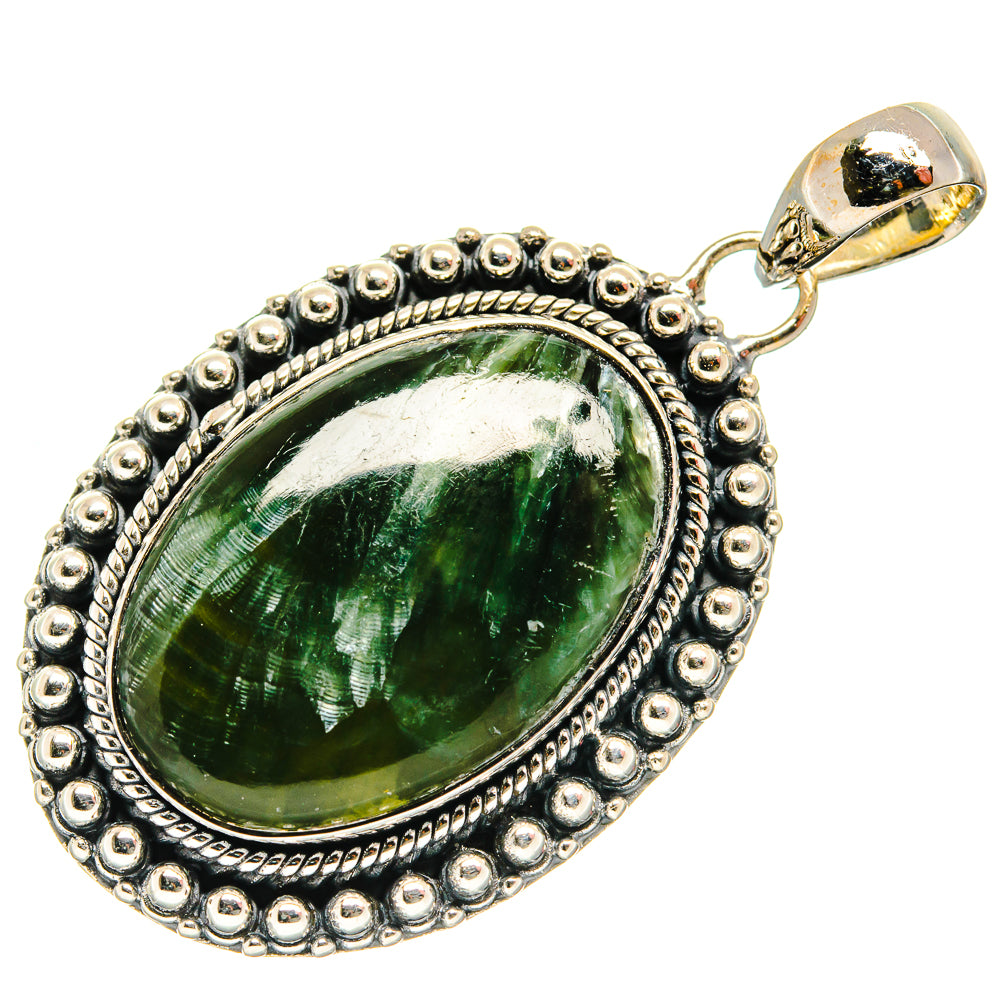 Seraphinite Pendants handcrafted by Ana Silver Co - PD26505 - Photo 2