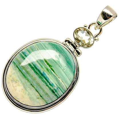 Ocean Jasper Pendants handcrafted by Ana Silver Co - PD26509 - Photo 2