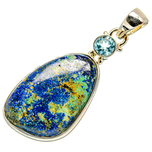 Azurite Pendants handcrafted by Ana Silver Co - PD26511 - Photo 2