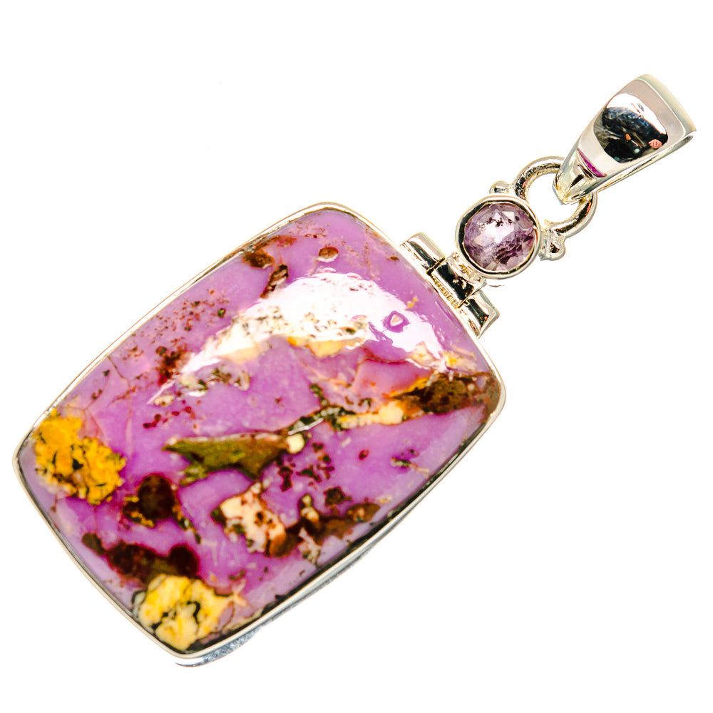 Phosphosiderite Pendants handcrafted by Ana Silver Co - PD26517 - Photo 2