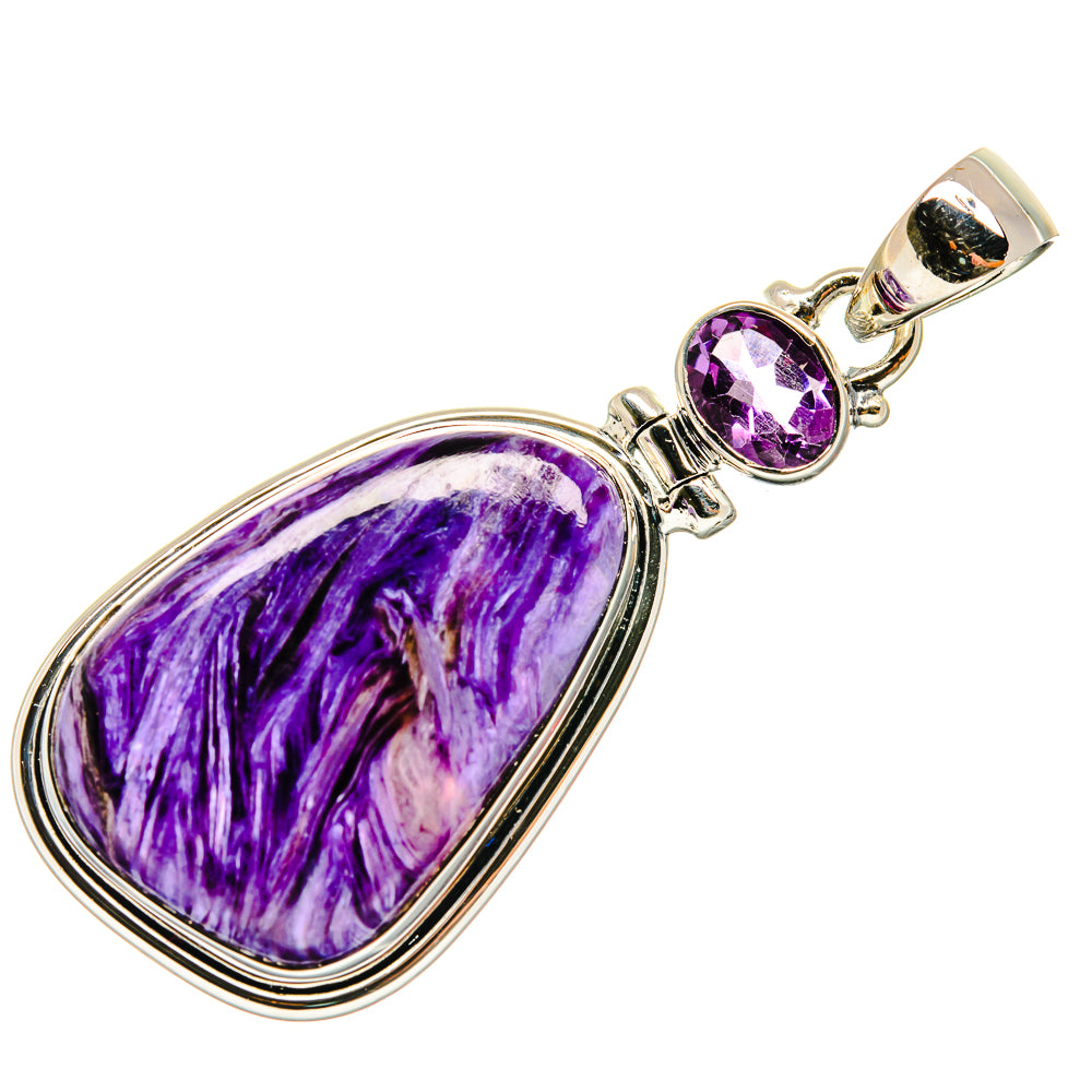 Charoite Pendants handcrafted by Ana Silver Co - PD26518 - Photo 2