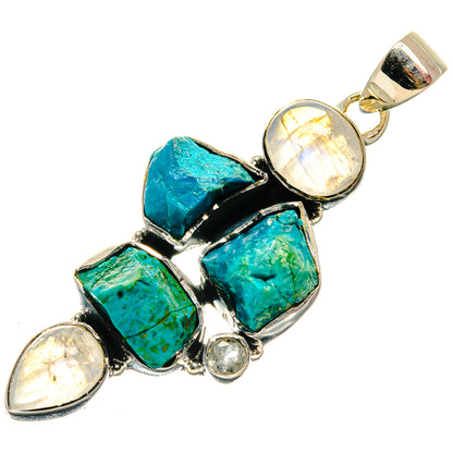 Chrysocolla Pendants handcrafted by Ana Silver Co - PD26527 - Photo 2