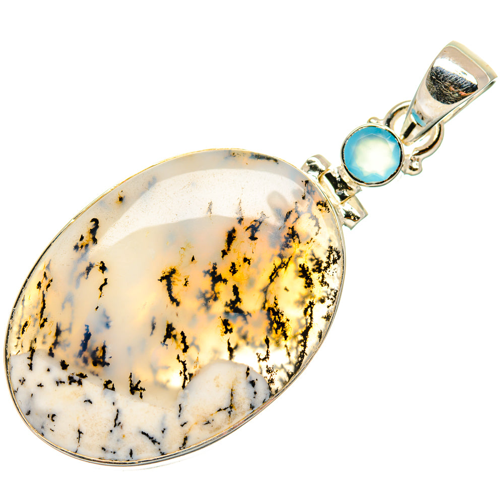 Dendritic Opal Pendants handcrafted by Ana Silver Co - PD26528 - Photo 2