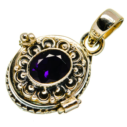Purple Spinel Pendants handcrafted by Ana Silver Co - PD26569 - Photo 2