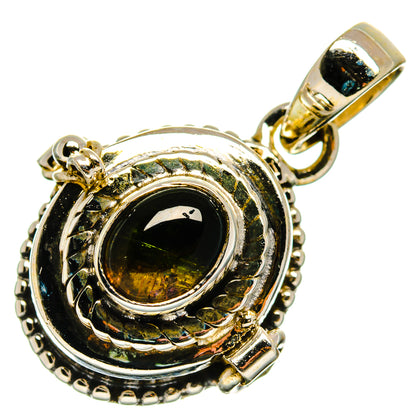 Green Tourmaline Pendants handcrafted by Ana Silver Co - PD26573 - Photo 2