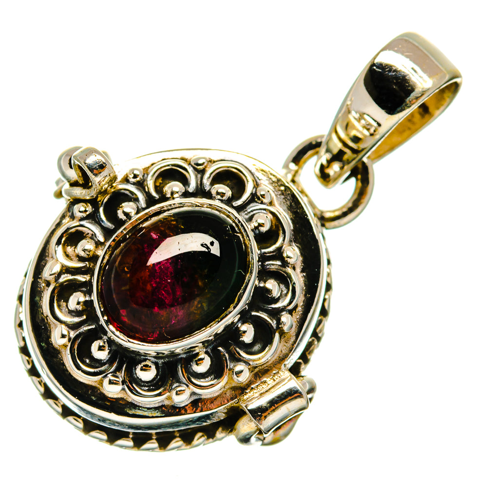 Watermelon Tourmaline Pendants handcrafted by Ana Silver Co - PD26574 - Photo 2
