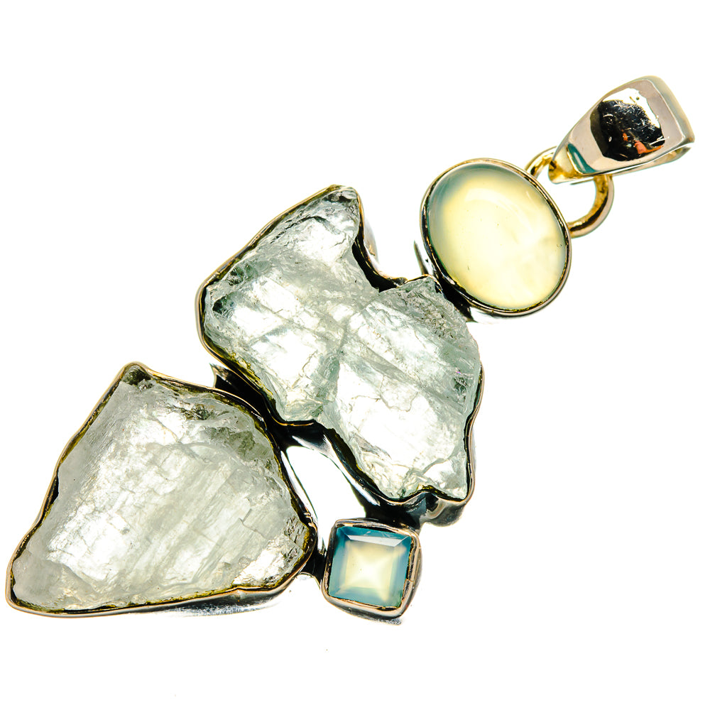 Aquamarine Pendants handcrafted by Ana Silver Co - PD26606 - Photo 2