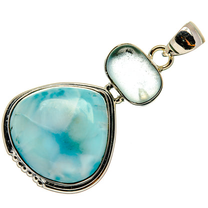 Larimar Pendants handcrafted by Ana Silver Co - PD26613 - Photo 2