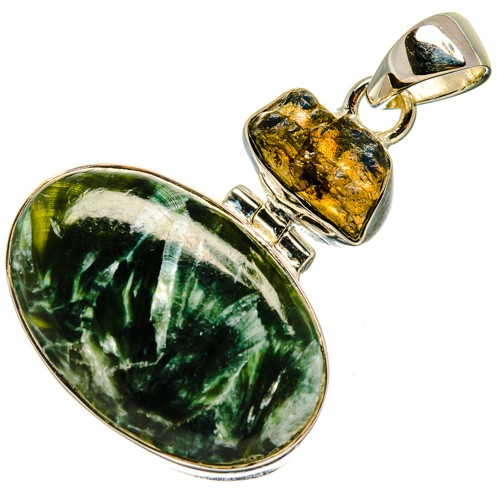 Seraphinite Pendants handcrafted by Ana Silver Co - PD26614 - Photo 2