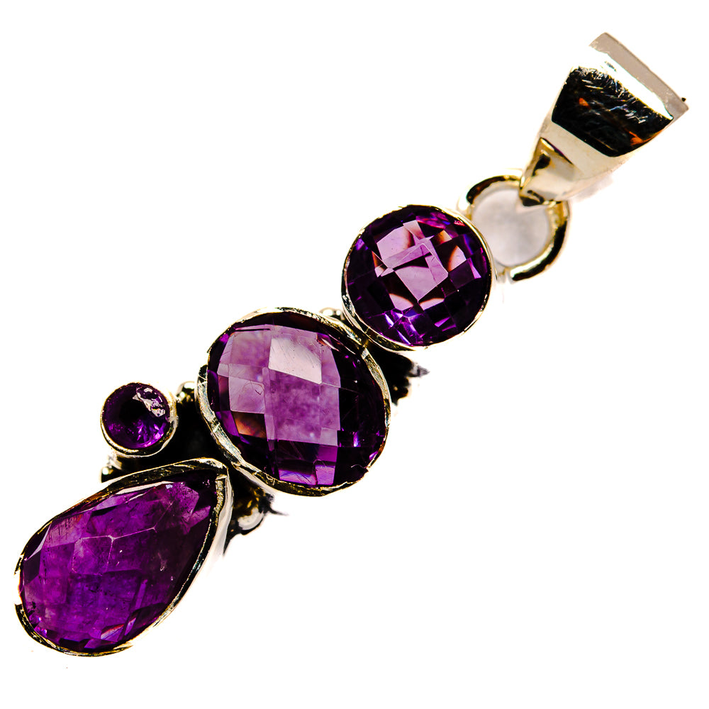 Amethyst Pendants handcrafted by Ana Silver Co - PD26633 - Photo 2