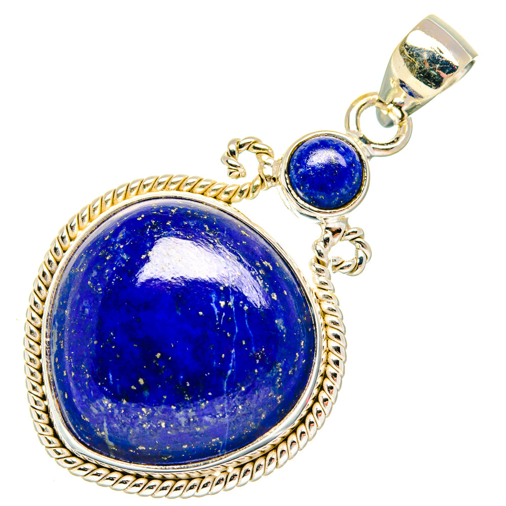 Lapis Lazuli Pendants handcrafted by Ana Silver Co - PD26652 - Photo 2