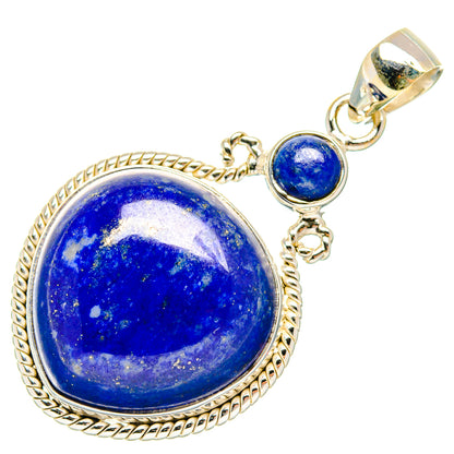 Lapis Lazuli Pendants handcrafted by Ana Silver Co - PD26654 - Photo 2