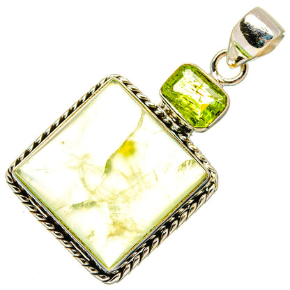 Prehnite Pendants handcrafted by Ana Silver Co - PD26658 - Photo 2