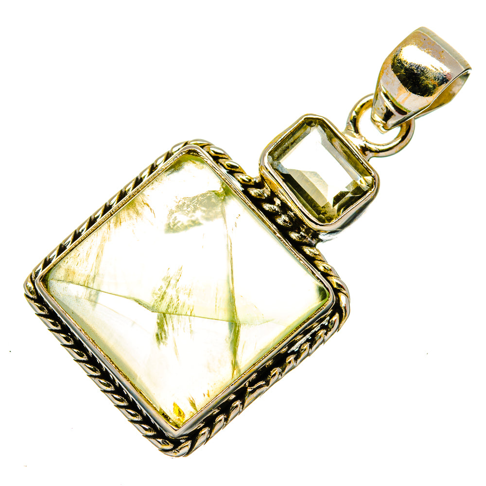 Prehnite Pendants handcrafted by Ana Silver Co - PD26660 - Photo 2