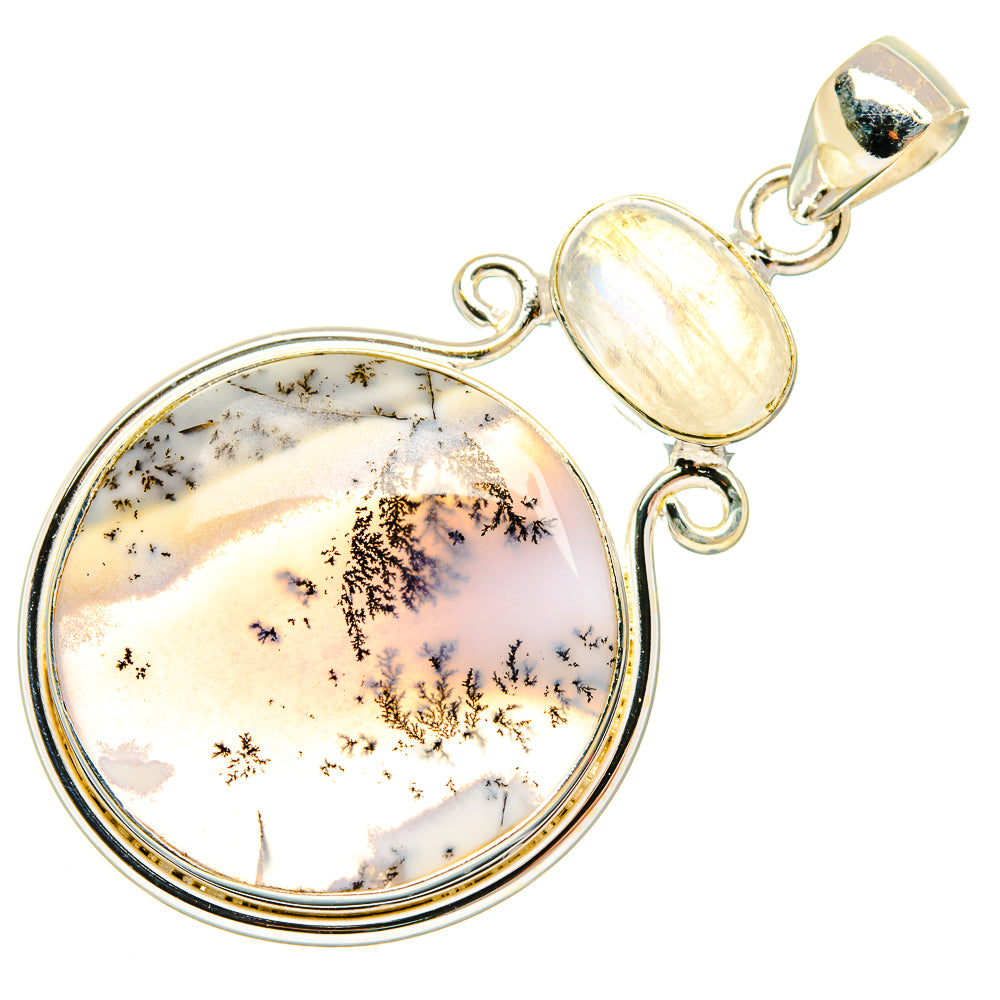Dendritic Opal Pendants handcrafted by Ana Silver Co - PD26675 - Photo 2