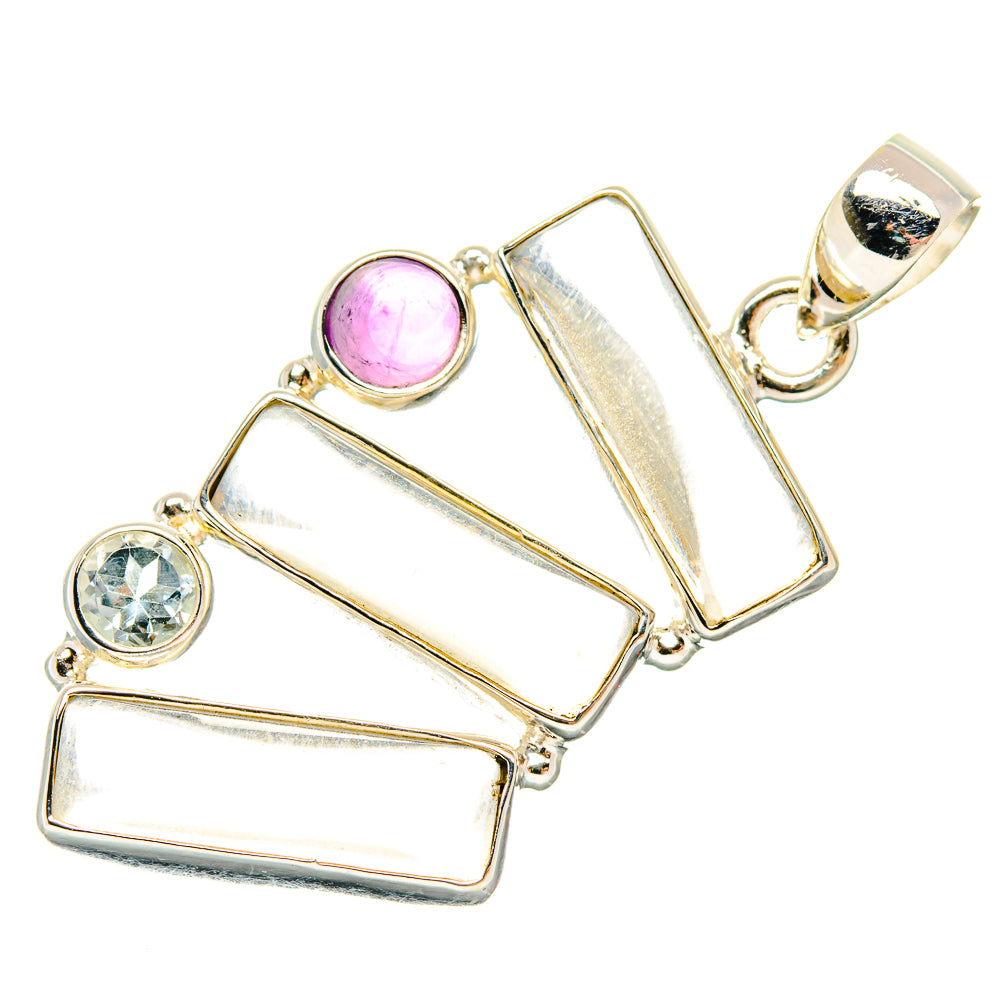 White Quartz Pendants handcrafted by Ana Silver Co - PD26688 - Photo 2