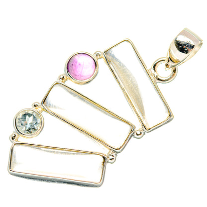 White Quartz Pendants handcrafted by Ana Silver Co - PD26688 - Photo 2