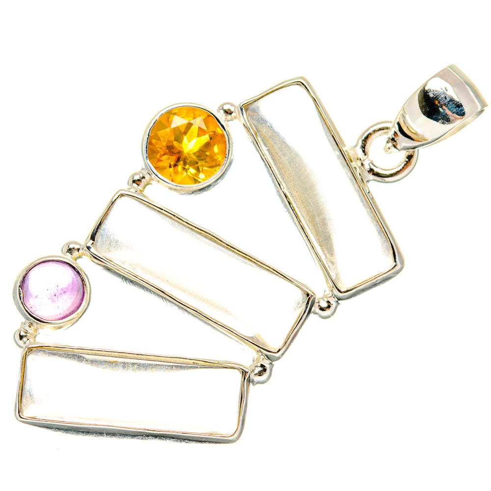 White Quartz Pendants handcrafted by Ana Silver Co - PD26689 - Photo 2