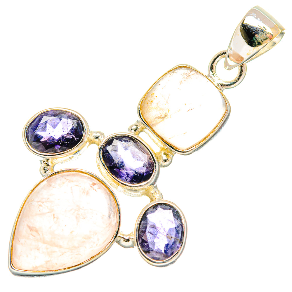 Rose Quartz Pendants handcrafted by Ana Silver Co - PD26690 - Photo 2