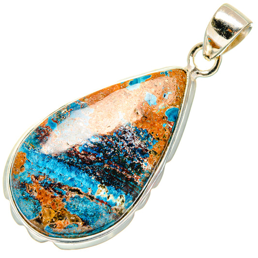 Azurite Pendants handcrafted by Ana Silver Co - PD26692 - Photo 2