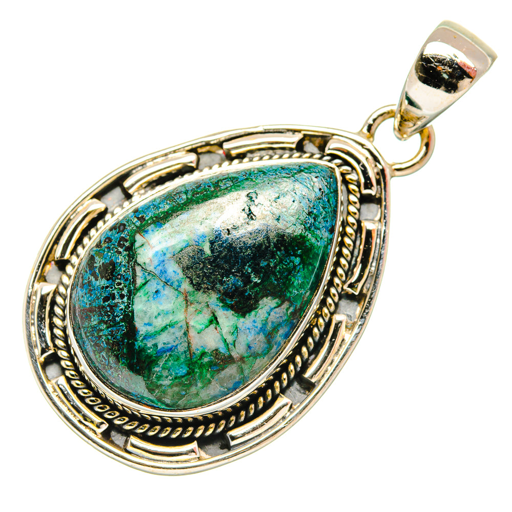 Chrysocolla Pendants handcrafted by Ana Silver Co - PD26697 - Photo 2