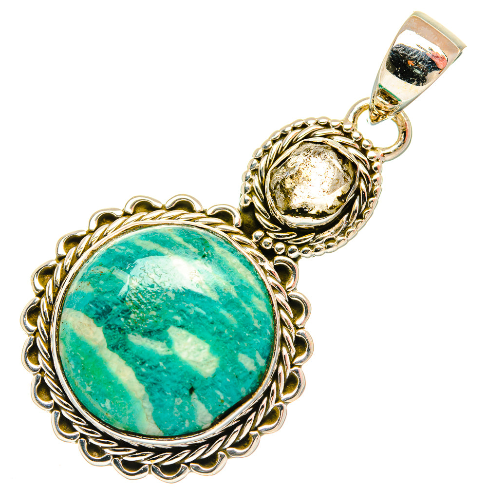 Amazonite Pendants handcrafted by Ana Silver Co - PD26702 - Photo 2