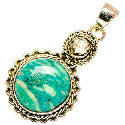 Amazonite Pendants handcrafted by Ana Silver Co - PD26702 - Photo 2